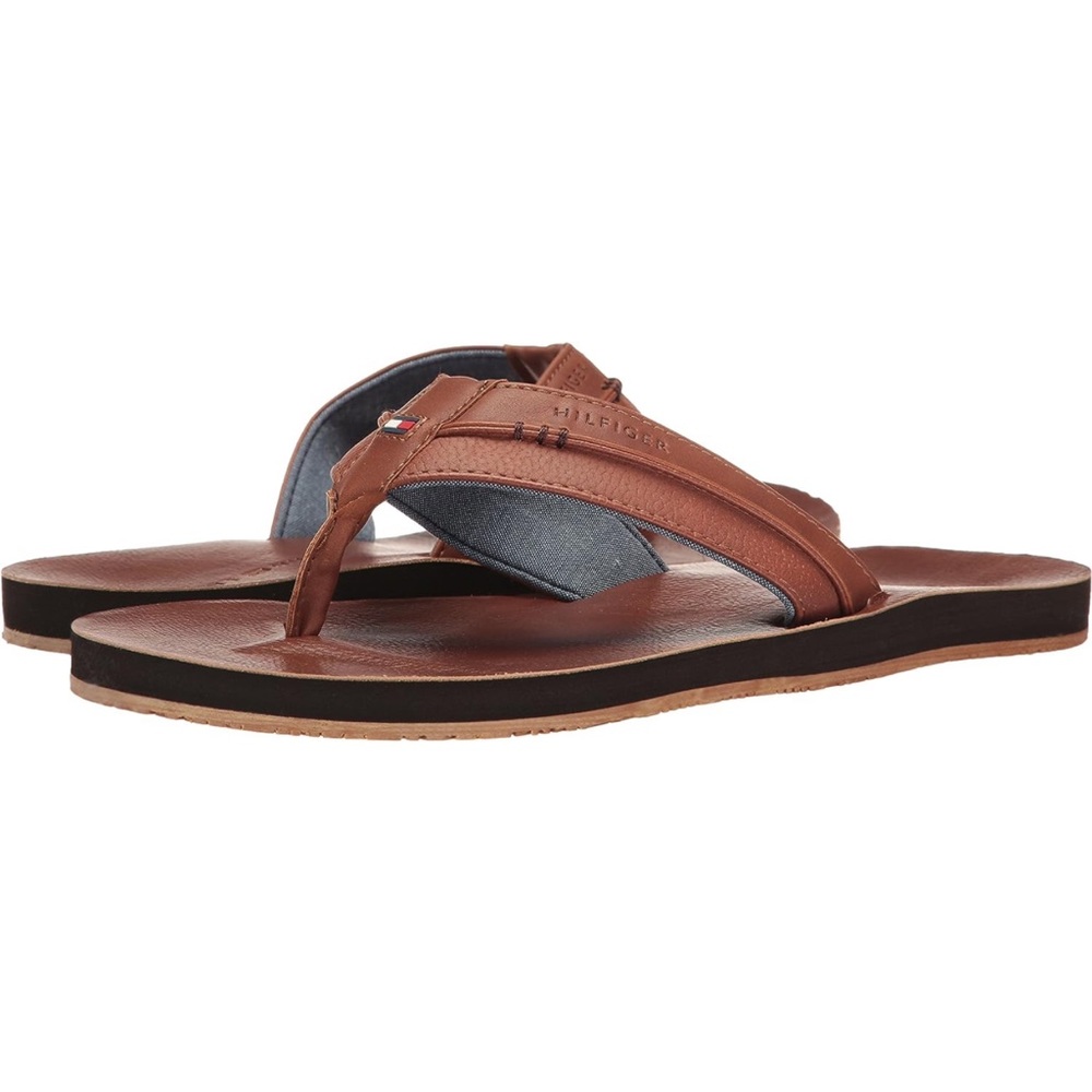 Tommy Hilfiger Davidson-M  light brown flip flops